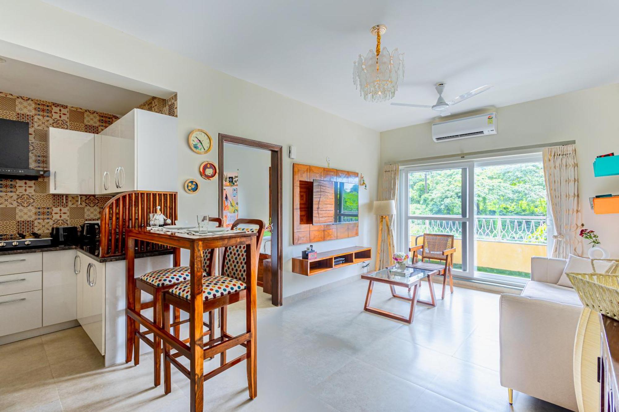 Alaya Stays 1 Bhk With Balcony & Pool - Veera Marina Кандолим Экстерьер фото